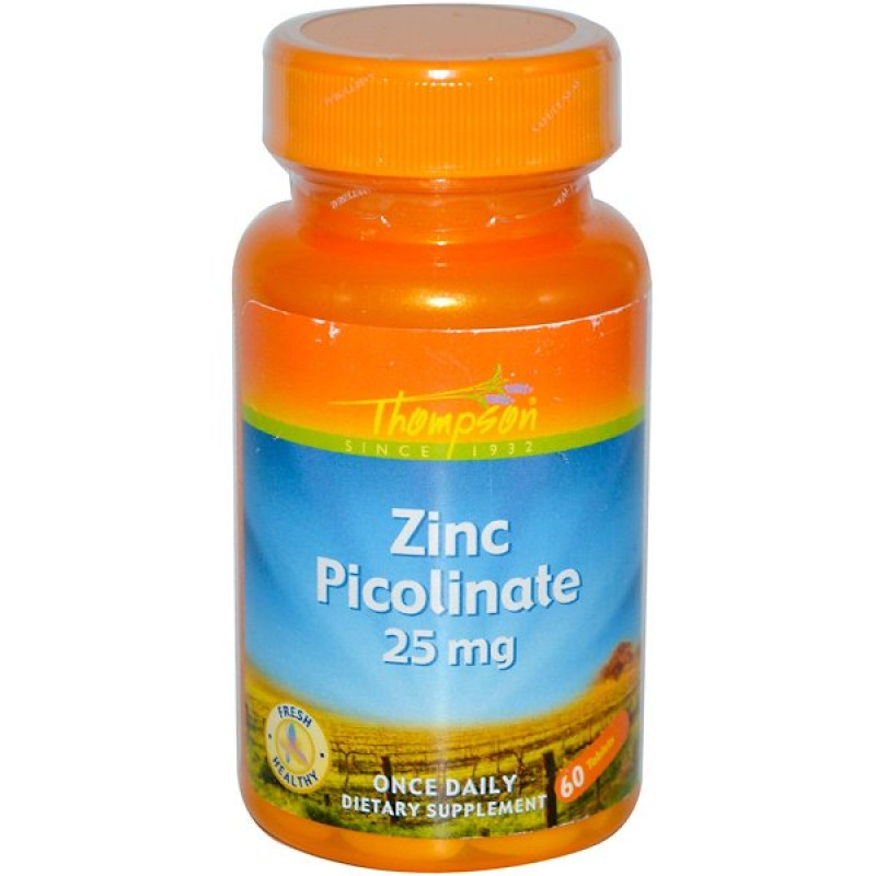 Zinc Picolinate, 25 mg, 60 Tablets Zinc Picolinate, 25 mg, 60 Tablets