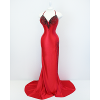 Satin dress "Isadora"