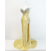 Satin dress "Giselle"