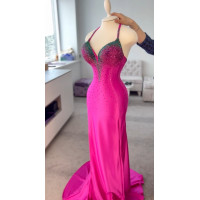 Satin dress "Valery"