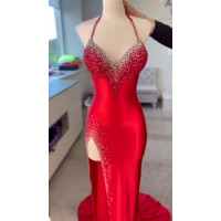 Satin dress "Denise"