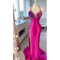 Satin dress "Regina"
