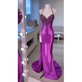 Satin dress "Leona"